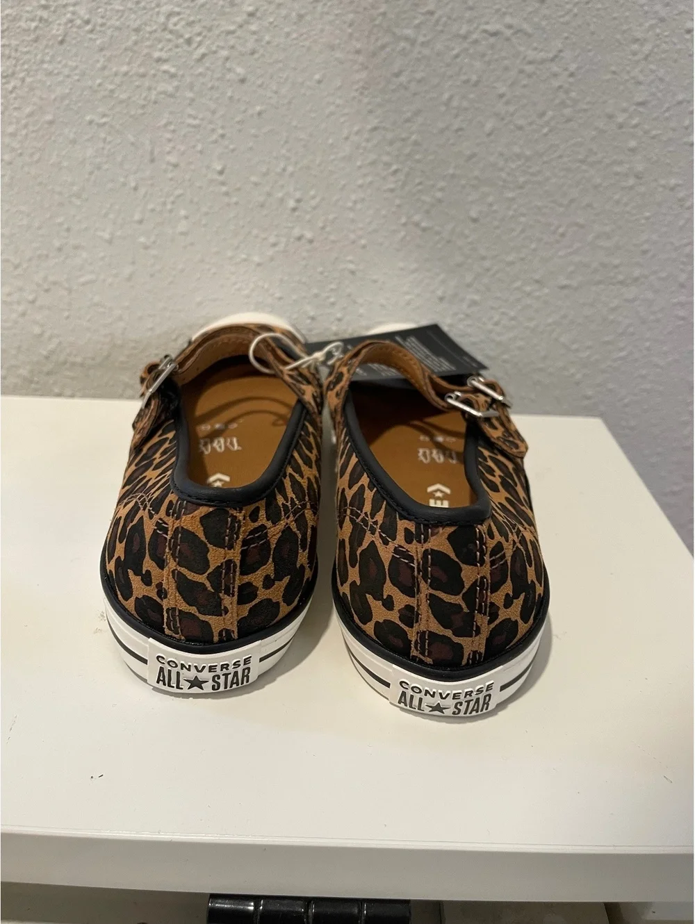 Converse All Star Leopard Print Mary Jane Sneakers - Picture 4 of 7